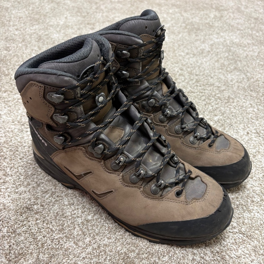 Lowa Camino GTX Boots Men's Size 11 Gore-Tex Gorpcore Hiking Brown Graphite